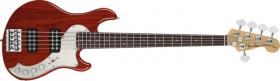 FENDER American Deluxe Dimension Bass V HH, Rosewood Fingerboard - Cayenne Burst