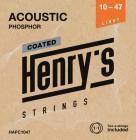 HENRY'S STRINGS HAPC1047 Coated Acoustic Phosphor - 010“ - 047”