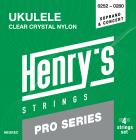 HENRY`S STRINGS HEUKECPRO Clear Crystal Nylon - UKULELE Soprano / Concert