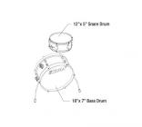 Galerijní obrázek č.5 Jiné konfigurace TAMA LJK28S-CPM Club-JAM Mini - Candy Apple Mist