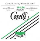 SAVAREZ 380LM Corelli Double Bass Nickel Orchestra Set - Medium