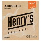 HENRY'S STRINGS HAB1047 Acoustic Bronze - 010“ - 047“