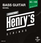 HENRY`S STRINGS HEBC45105 Coated Bass Nickel - 045“ - 105”
