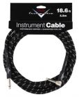 FENDER Custom Shop Performance Series Cable, 18.6',Angled, Black Tweed