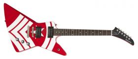 EPIPHONE Limited Edition Premier Artist Jason Hook M-4 Explorer Outfit Red on White Graphics