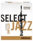 RICO RRS10SSX3H Select Jazz - Soprano Saxophone Reeds - Unfiled - 3 Hard - 10 Box