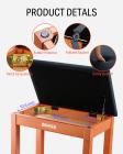 Galerijní obrázek č.3 Stoličky a sedáky DONNER Solid Hard Wooden Piano Bookcase Bench - Wood Color