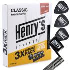 Galerijní obrázek č.1 Normal tension HENRY’S HNSN-3P Nylon Silver 0280 043, 3pack set