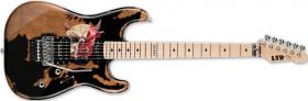 LTD-ESP MW-Demon Distressed Black with Graphic