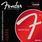 FENDER Super 7250-5M Bass Nickel Plated - .045 - .125
