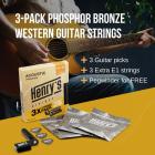 Galerijní obrázek č.2 Tvrdost .010 HENRY’S HAP1047-3P Phosphor 10 47, 3pack set