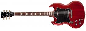 GIBSON SG Standard P-90's Heritage Cherry, Chorme hardware - Levoruká