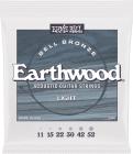 ERNIE BALL 2348 Light Earthwood Bell Bronze Acoustic Guitar Strings 11-52