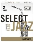 RICO RSF10ASX2H Select Jazz - Alto Saxophone Reeds - Filed - 2 Hard - 10 Box