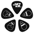 D'ADDARIO 1CBK6-10JS Joe Satriani Signature Guitar Picks, Black - 10ks