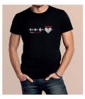 SOUNDEUS Heart tričko, černá, XL
