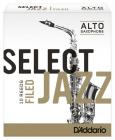RICO RSF10ASX3M Select Jazz - Alto Saxophone Reeds - Filed - 3 Medium - 10 Box