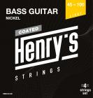 HENRY'S STRINGS HEBC45100 Coated Bass Nickel - 045“ - 100”