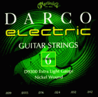DARCO D 9300 009 niklované pro elektrickou kytaru, síla .009