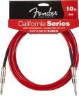 FENDER California Instrument Cable - Candy Apple Red 3m