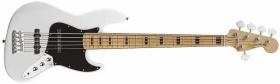 FENDER SQUIER Vintage Modified Jazz Bass 5 String, Maple Fingerboard - Olympic White