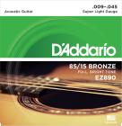 D'ADDARIO EZ890 80/15 Bronze Super Light - .009 - .045