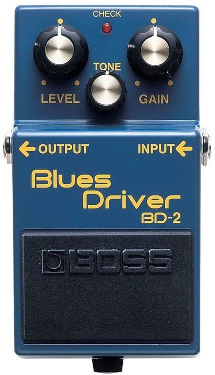 Kytarový efekt BOSS BD-2 BLUES DRIVER Čelní pohled na efekt BOSS BD-2 BLUES DRIVER