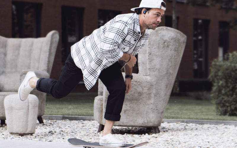 Sluchátka SOUNDEUS FORTIS 5S 2 BLACK Sluchátka SOUNDEUS FORTIS 5S 2 BLACK při sportu