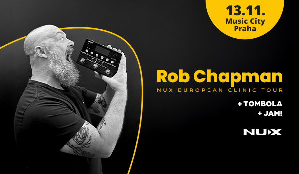 Obrázek k článku Rob Chapman v Music City: NUX European Clinic Tour