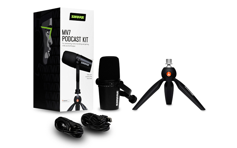 Podcast set SHURE MV7 PODCAST KIT SHURE MV7 PODCAST KIT