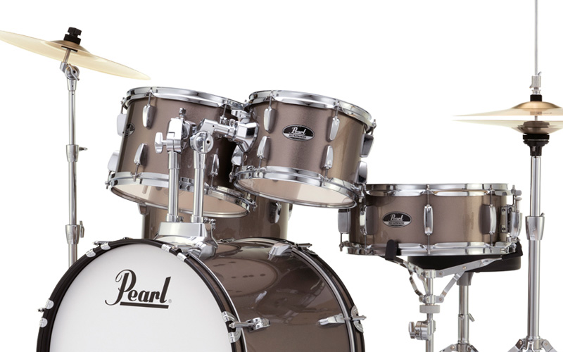 Bicí sada PEARL ROADSHOW RS525C BRONZE METALLIC Detail bronzové sady PEARL ROADSHOW RS525C