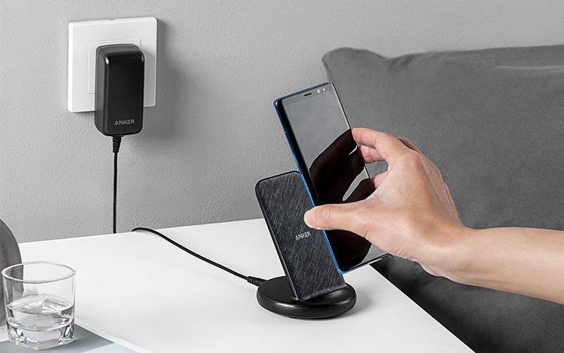 Nabíječka ANKER POWERWAVE II STAND 15W EU BLACK+GRAY