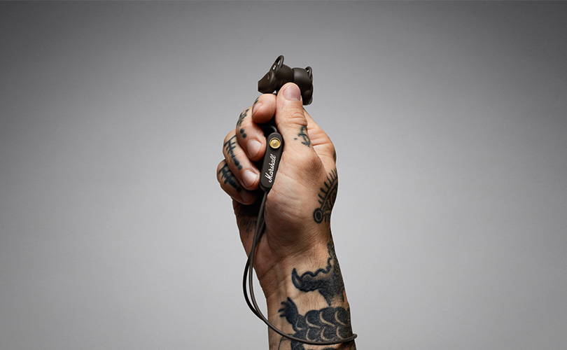 Bezdrátová sluchátka MARSHALL MINOR II BT Detail ovládání sluchátek MARSHALL MINOR II BT