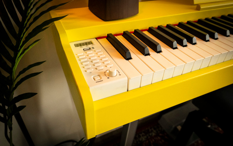 detail klávesnice Vila