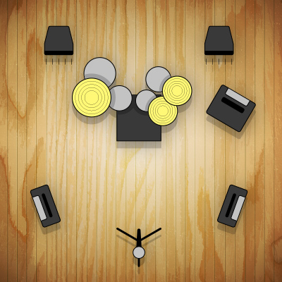 Rozložení muzikantů 1