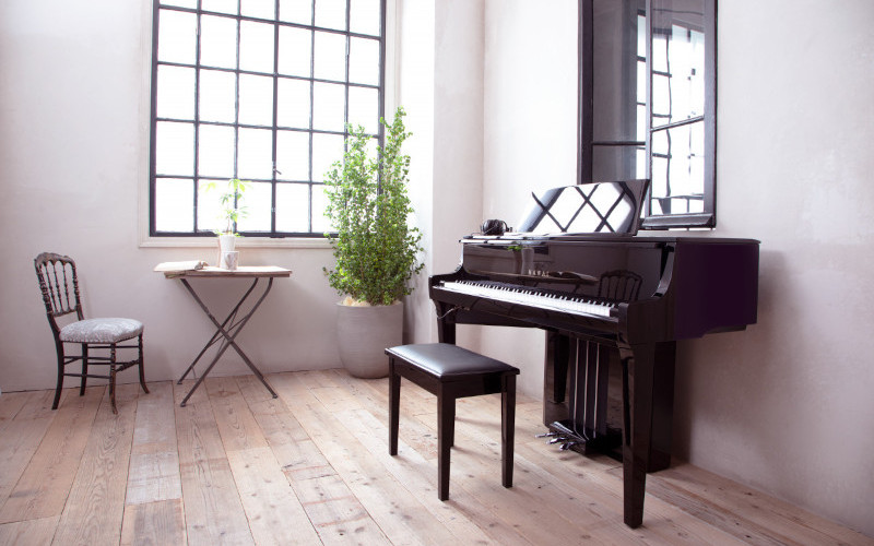 Hybridní piano KAWAI NV10 S v interieru