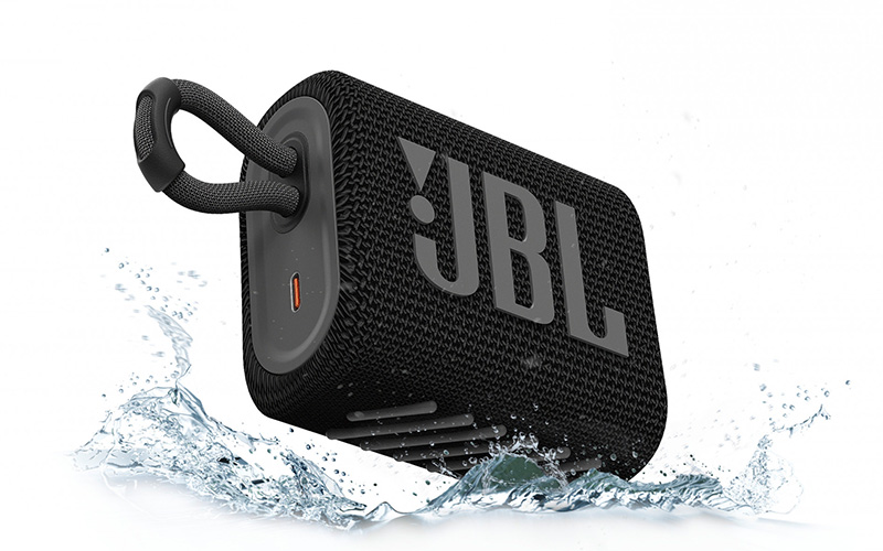 Voděodolnost černého JBL GO3