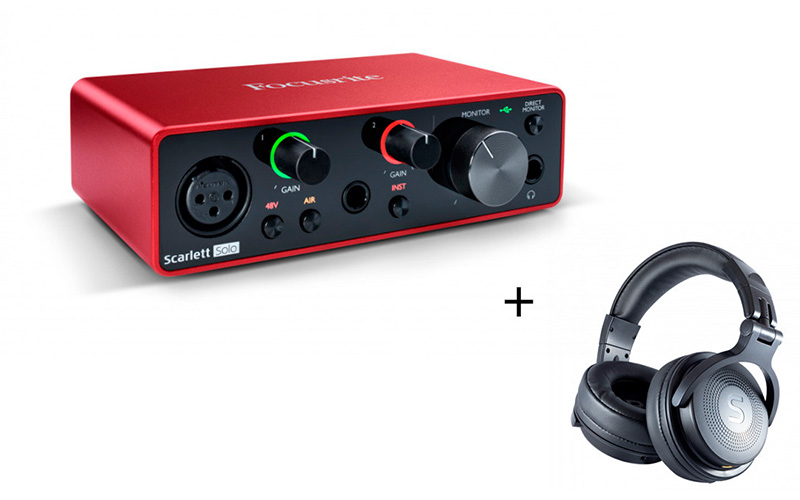 Set zvukové karty a sluchátek