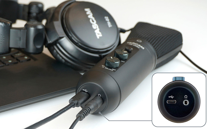 Mikrofon TASCAM TM-250U Detail mikrofonu TASCAM TM-250U