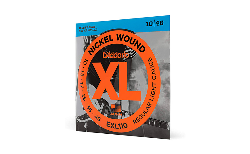 Struny pro elektrickou kytaru D'ADDARIO EXL110 REGULAR LIGHT - .010 - .046