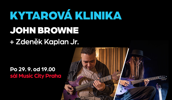 Obrázek k článku Kytarová klinika: John Browne (Monuments) + Zdeněk Kaplan Jr.